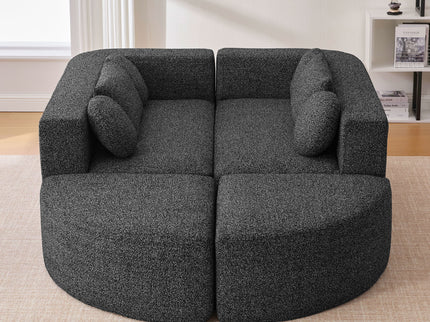 Boneless - Couch Modular Sectional Sofa With Deep Seating And Curved Design