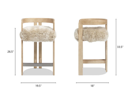 Millwick - Low Back Counter Stool