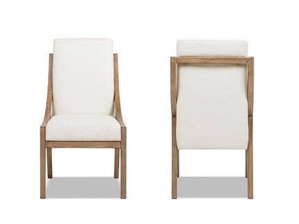 Lennox - High Back Upholstered Dining Chair (Set of 2) - Light Beige