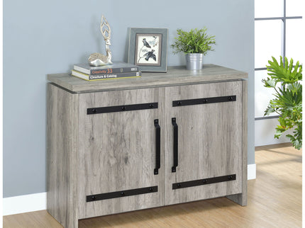 2 Door Accent Cabinet With Accents - Gray