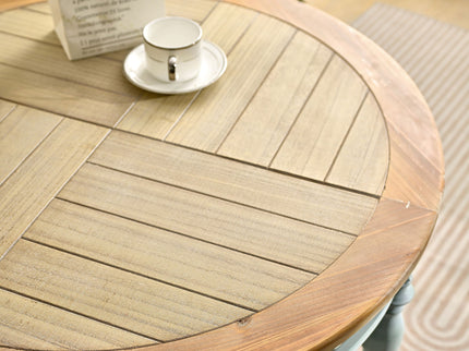Round Top Carved Table For Living Room