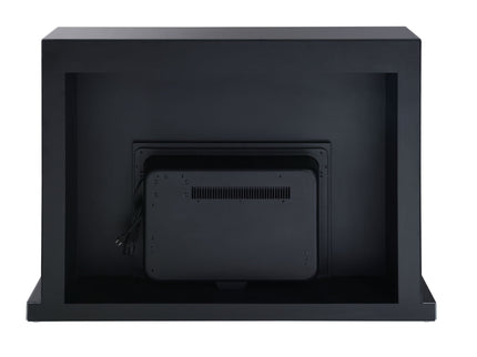 Drisana - Mirrored Fireplace - Black