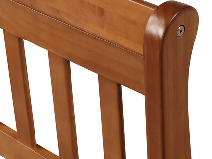 Platform Bed Frame Mattress Foundation Sleigh Bed With Headboard / Footboard / Wood Slat Suppor