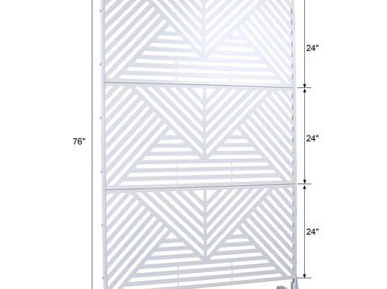 Freestanding Outdoor & Indoor Freestanding Metal Privacy Screen