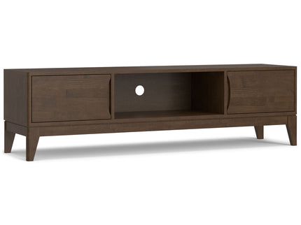 Harper - Low TV Media Stand - Walnut Brown
