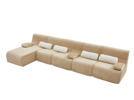 Oversized Sectional Sofa, Living Room Seating With Modular Design