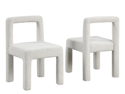 Dining Chairs With Square Open Back (Set of 2)