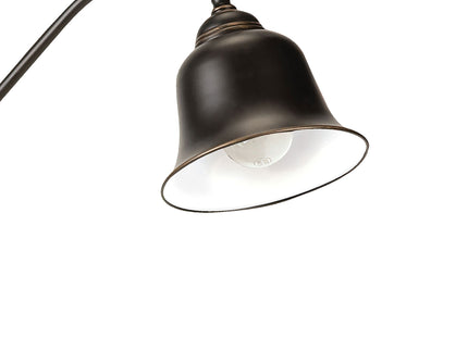 Edmond - Bell Down Table Lamp With Shade - Brown