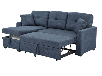 Upholstered Sectional & Pull Out Bed And Chaise Storage