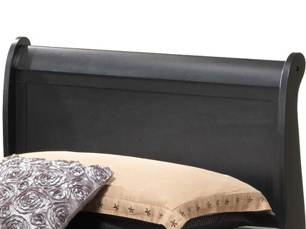 Upholstered Panel Sleigh Bed Design