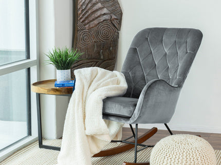 Hannah - Rocking Chair - Gray