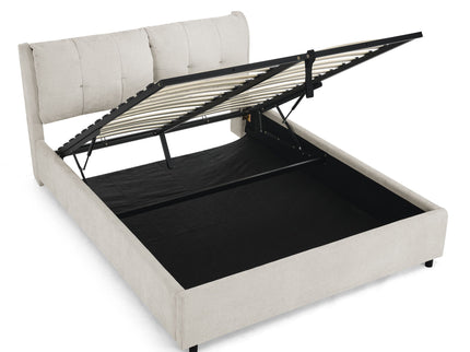 Storage Upholstered Hydraulic Platform Bed With Integrated Headboard