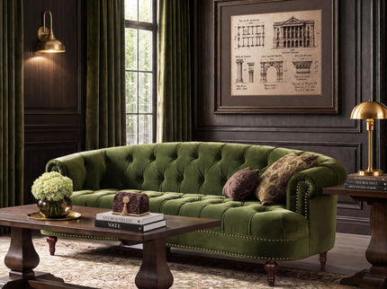 La Rosa - Victorian Chesterfield Tufted Sofa