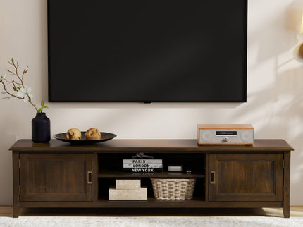 Burlington - Low TV Media Stand - Mahogany