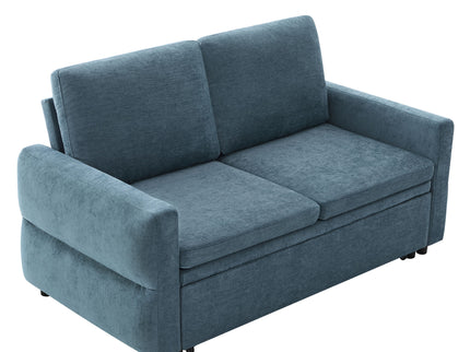 Convertible Sofa Bed Loveseat With Adjustable Backrest And USB Ports