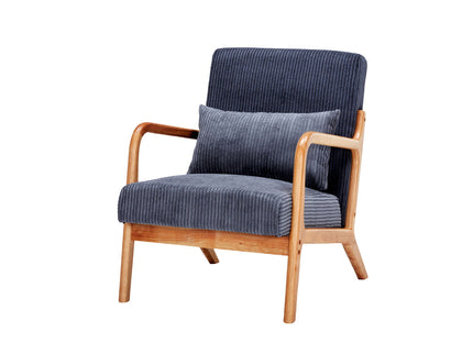 Accent Arm Chair With Pillow Upholstered