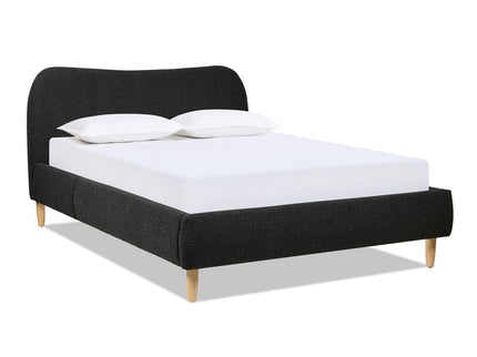 Roman - Curved Headboard Upholstered Platform Bed