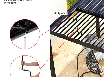 Premium Louver Pergola Aluminium Frame & Louvers