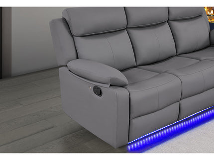 Blanche - Reclining Sofa With LED Lights