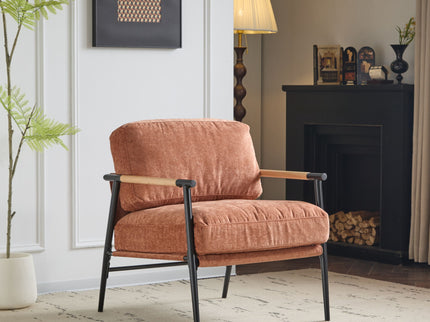 Modern Accent Chair With Cushions, Cozy Seating