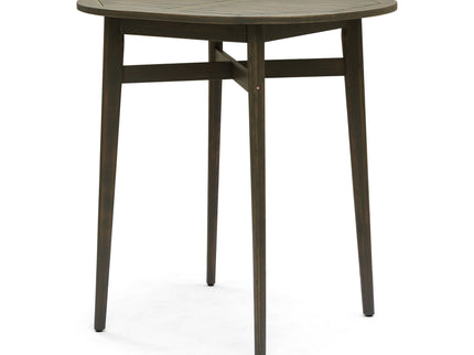 Outdoor Acacia Wood Bar Table With Slat Top