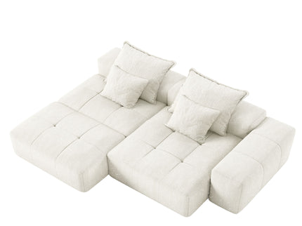 Modern Oversized Diy Combination Modular Sectional Sofa With Pillows
