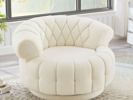 Round Swivel Accent Chair With Rotation