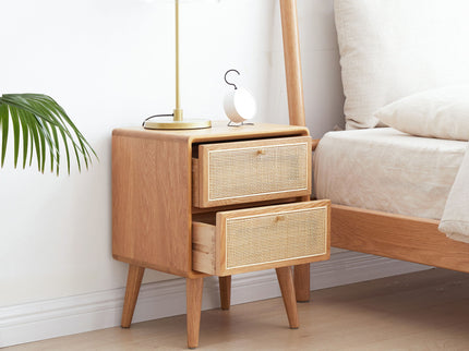 Bedside Cabinet, Modern Simple Nightstands European Beech
