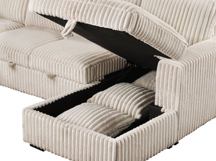 Thurston - Storage Sectional Sofa With Pop Up Bed