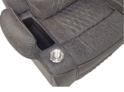 Power Motion Reclining Sectional Set With Console