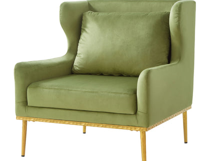 Elegant Curved Armrest Accent Armchair
