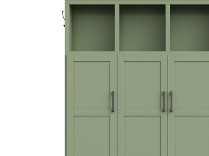 Hall Tree With 4 Hidden Cabinets