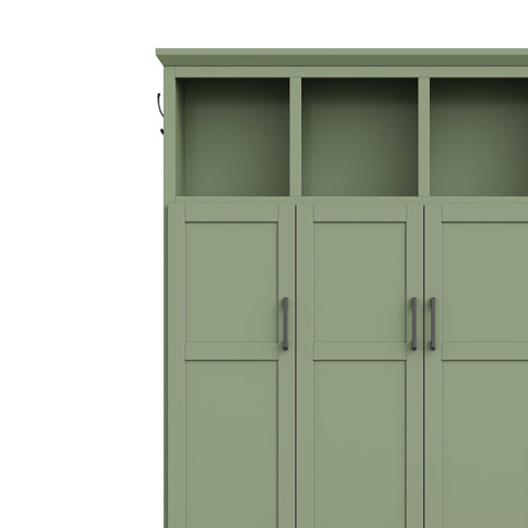 Hall Tree With 4 Hidden Cabinets