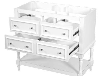 Modern Bathroom Vanity Cabinet With 4 Drawers