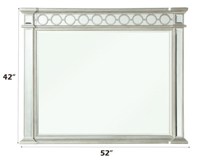 Varian - Mirrored Designed Mirror - Silver