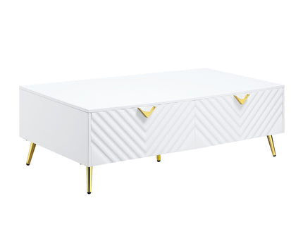 Gaines - High Gloss Coffee Table - White