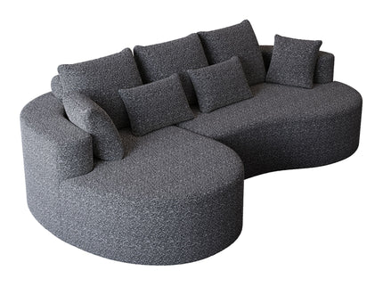 Curved Oversized Sectional Sofa With Extra Deep Seat