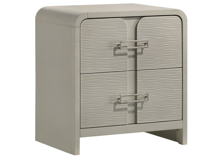 Aria - 2 Drawer Nightstand - Beige