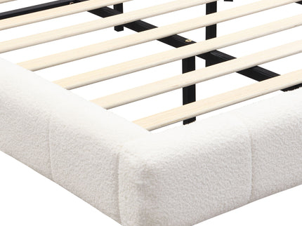Floating Bed With Light, Soft Touch Surface