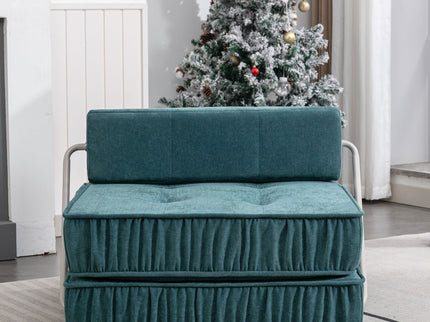 Folding Sofa With Removable Back Cushion, Convertible Futon Sleeper Chair
