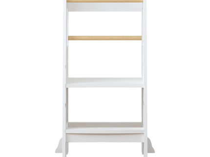 Standing Tower, Child Kitchen Step Stool Toddler, Montessori Stool Adjustable Height - White