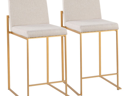 Fuji - Contemporary High Back Stylish Counter Stool