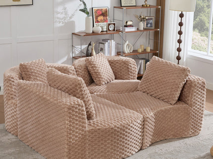 Modular Sectional Sofa With Free Combination Design