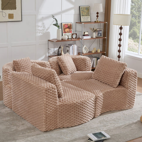 Modular Sectional Sofa With Free Combination Design