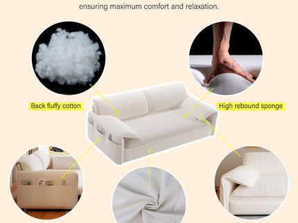 Queen Pull Out Sofa Bed With Side Storage