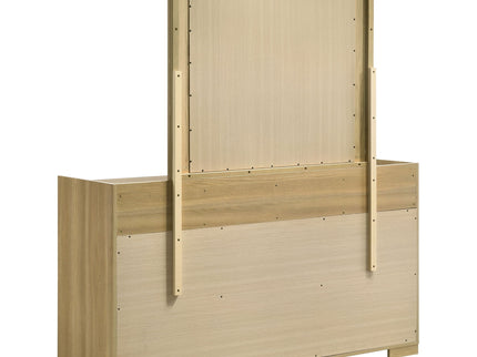 Lincoln - 6 Drawer Dresser With Mirror - Natural