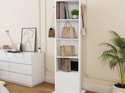 360° Rotating Makeup Cabinet With Full Length Mirror