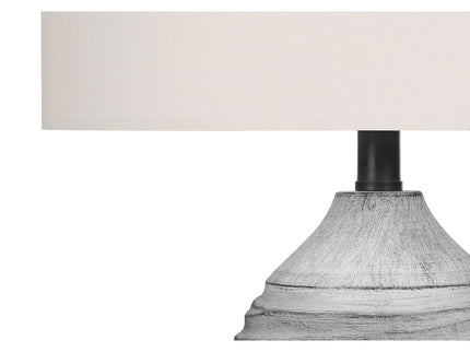 Lighting, Table Lamp, Resin, Modern - Gray / Cream