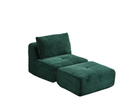 Single Chaise Longue With Movable Ottoman For Living Room