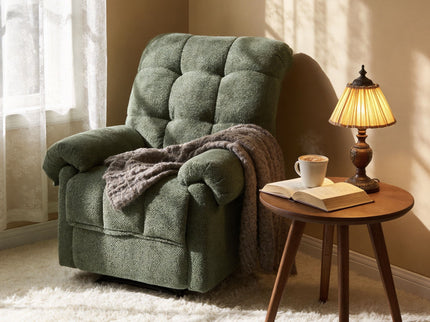 Manual Recliner, Padded Footrest